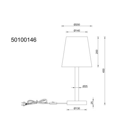 Globo - Bordslampa 1xE14/25W/230V