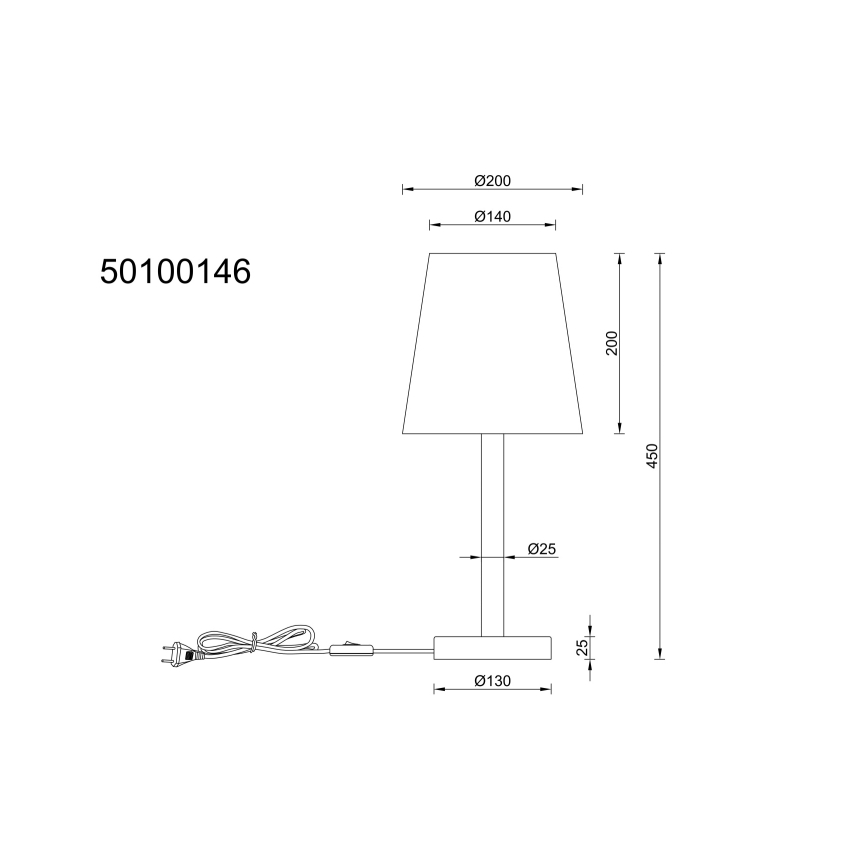 Globo - Bordslampa 1xE14/25W/230V