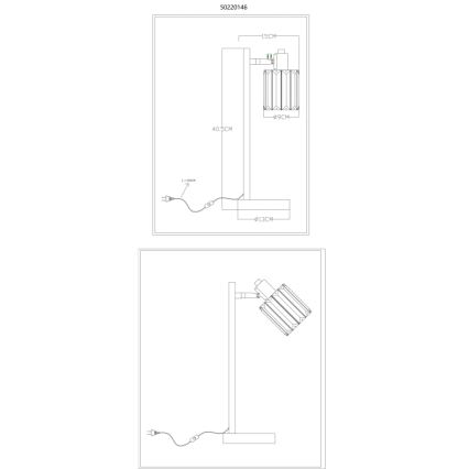 Globo - Bordslampa 1xE14/40W/230V