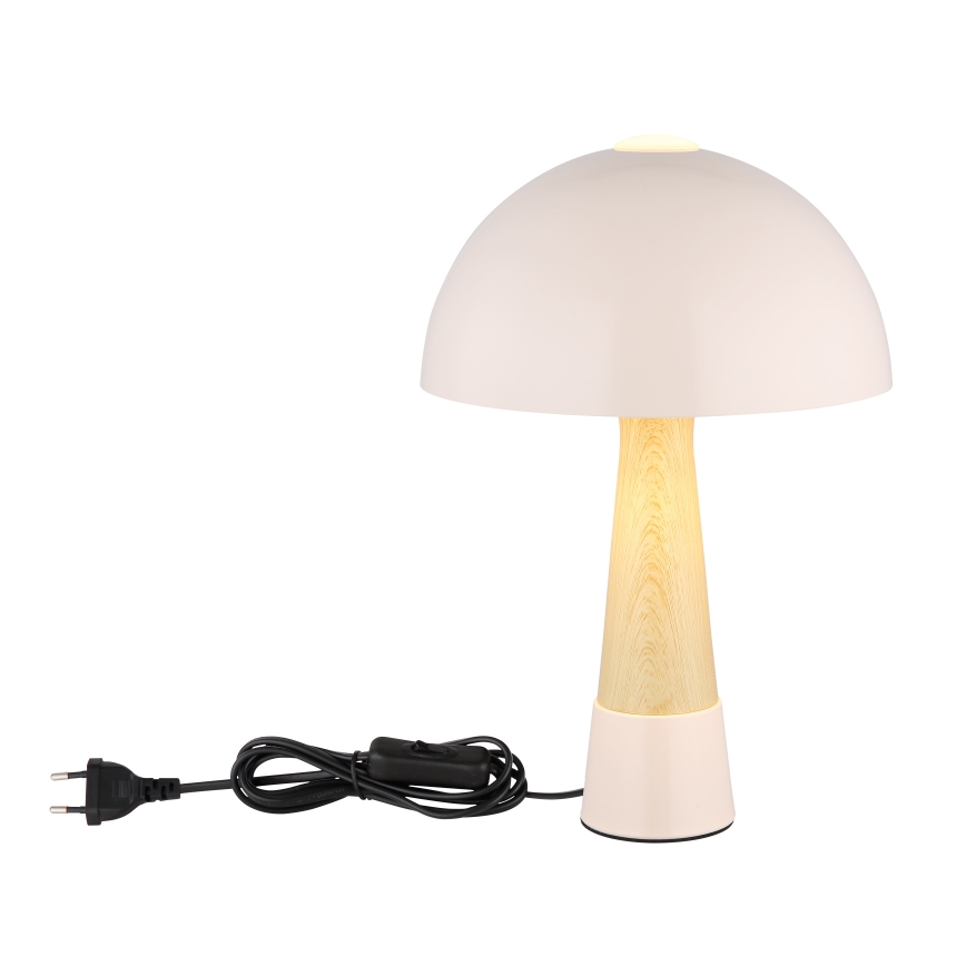 Globo - Bordslampa 1xE27ILLU/40W/230V beige