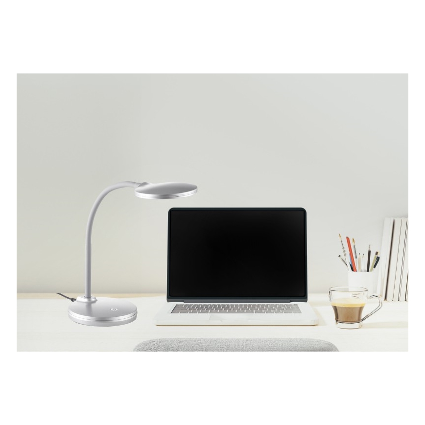Globo - LED Ljusreglerad flexibel beröring bordslampa LED/4,6W/230V silver