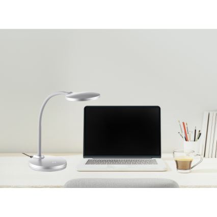 Globo - LED ljusreglerad bordslampa touch LED/4W/230V silver