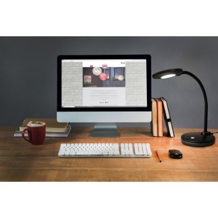 Globo - LED ljusreglerad bordslampa touch LED/4,6W/230V svart