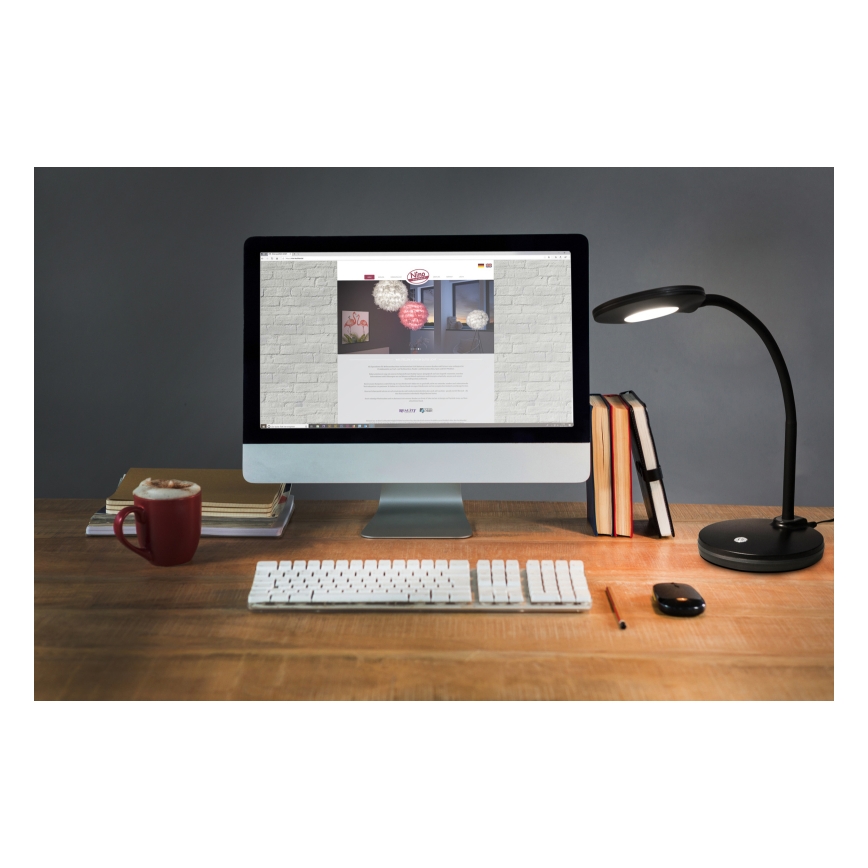 Globo - LED ljusreglerad bordslampa touch LED/4,6W/230V svart