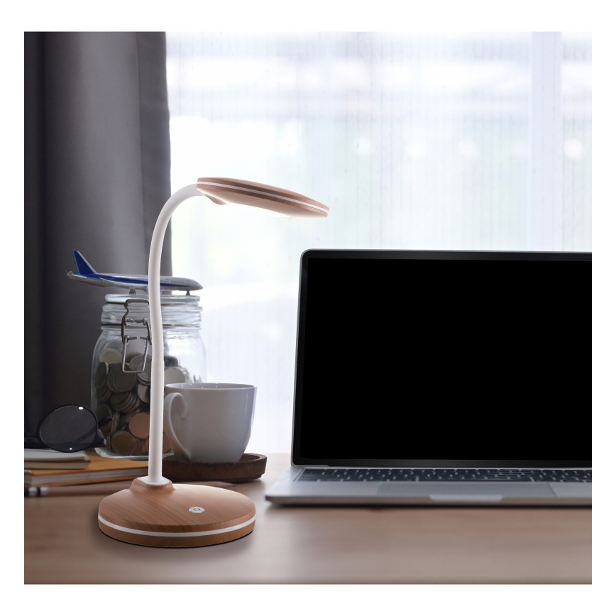 Globo - LED ljusreglerad bordslampa touch LED/4W/230V brun
