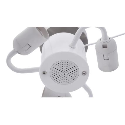 Globo 54004DL - Taklampa med en högtalare THERESA 3xE27/40W/230V