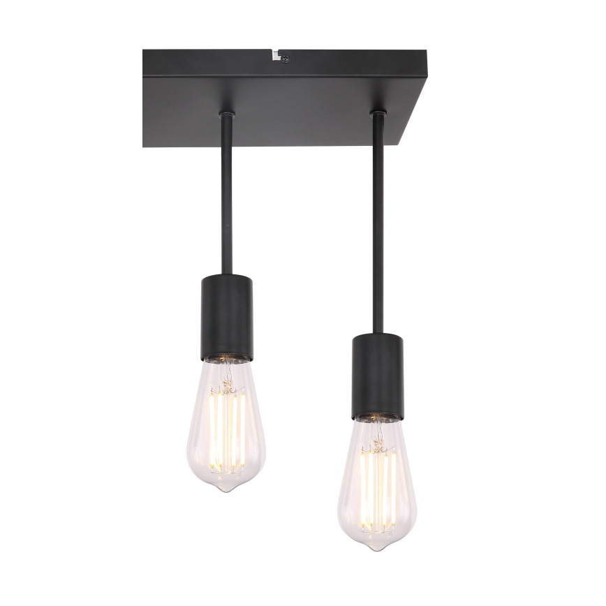 Globo - Ljuskrona med textilsladd 4xE27/60W/230V