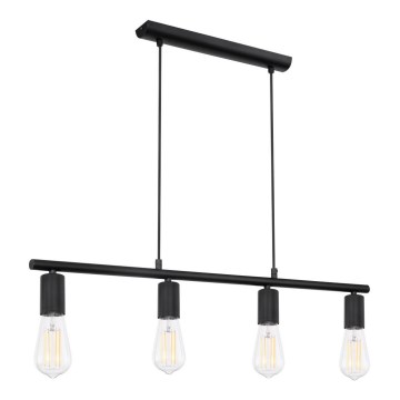 Globo 54008-4H - Ljuskrona med snöre MARTHA 4xE27/60W/230V