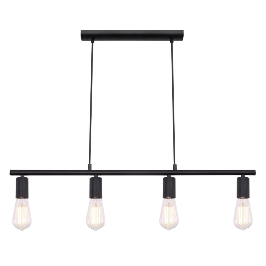 Globo 54008-4H - Ljuskrona med snöre MARTHA 4xE27/60W/230V