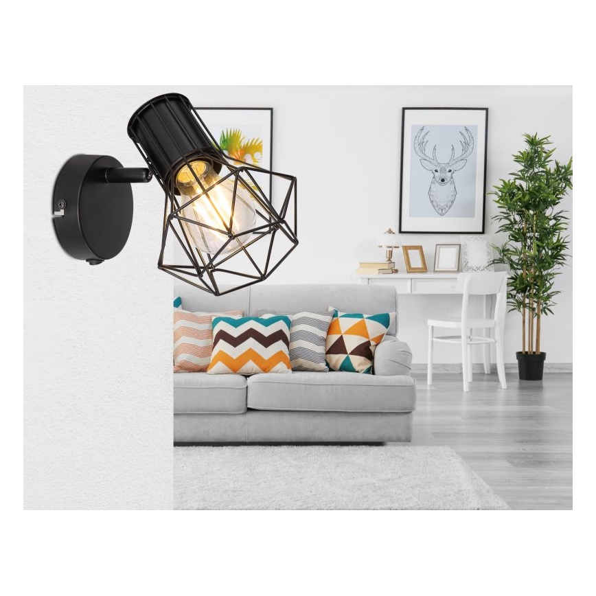 Globo 54017-1 - Väggspotlight PRISKA 1xE27/40W/230V