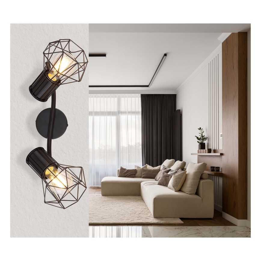 Globo 54017-2 - Spotlight PRISKA 2xE27/40W/230V