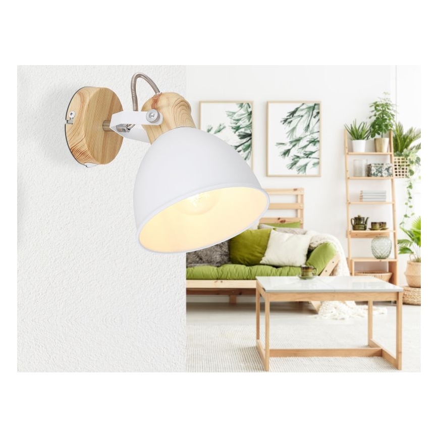 Globo 54018-1 - Väggspotlight WIHO 1xE27/40W/230V