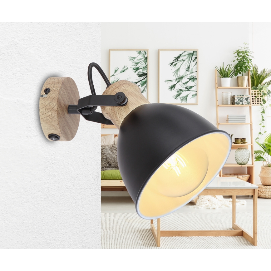 Globo 54018-1S - Väggspotlight WIHO 1xE27/40W/230V