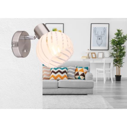 Globo 54025-1 - Väggspotlight WILLY 1xE27/40W/230V