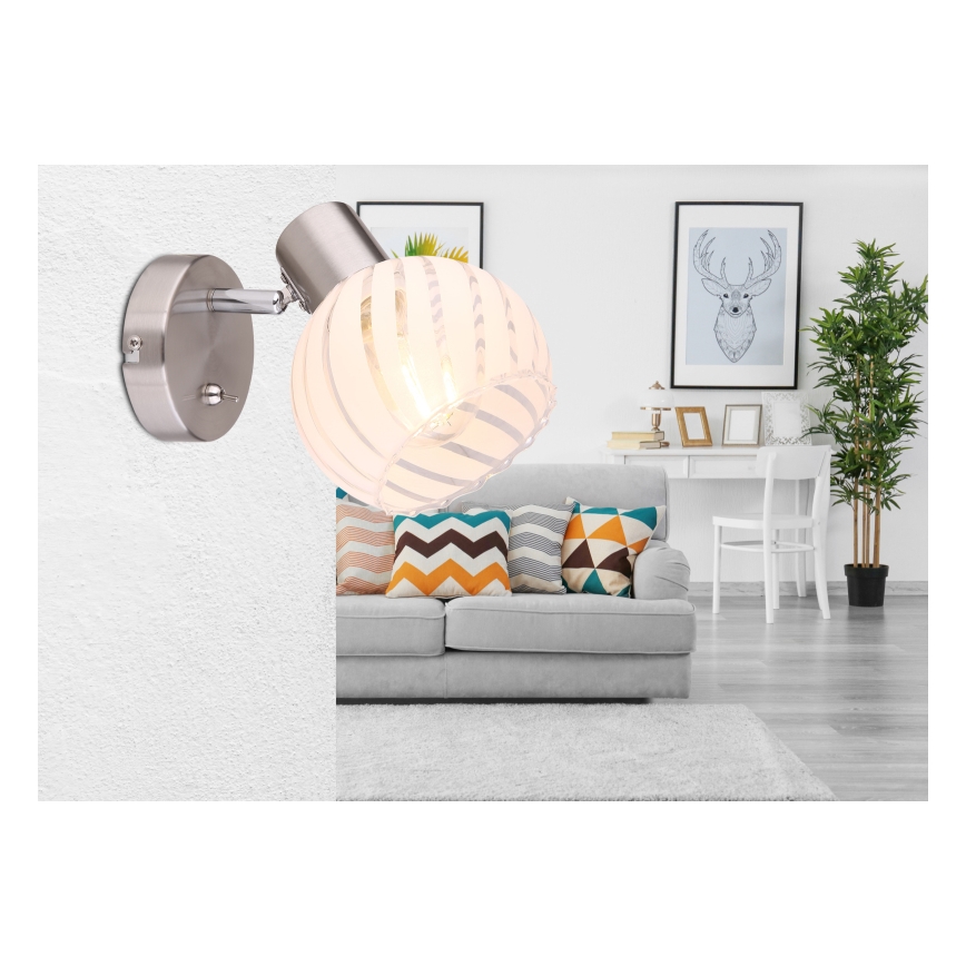 Globo 54025-1 - Väggspotlight WILLY 1xE27/40W/230V