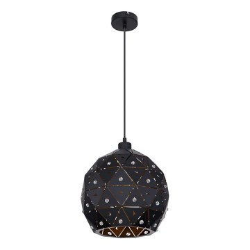 Globo 54029H - Ljuskrona med textilsladd JODIE 1xE27/60W/230V diameter 25 cm