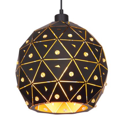 Globo 54029H - Ljuskrona med textilsladd JODIE 1xE27/60W/230V diameter 25 cm