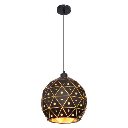 Globo 54029H - Ljuskrona med textilsladd JODIE 1xE27/60W/230V diameter 25 cm