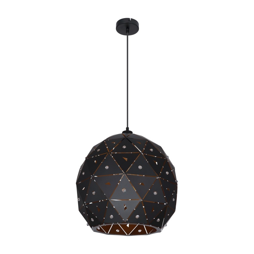 Globo 54029H1 - Ljuskrona med textilsladd JODIE 1xE27/60W/230V