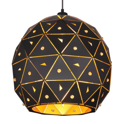 Globo 54029H1 - Ljuskrona med textilsladd JODIE 1xE27/60W/230V