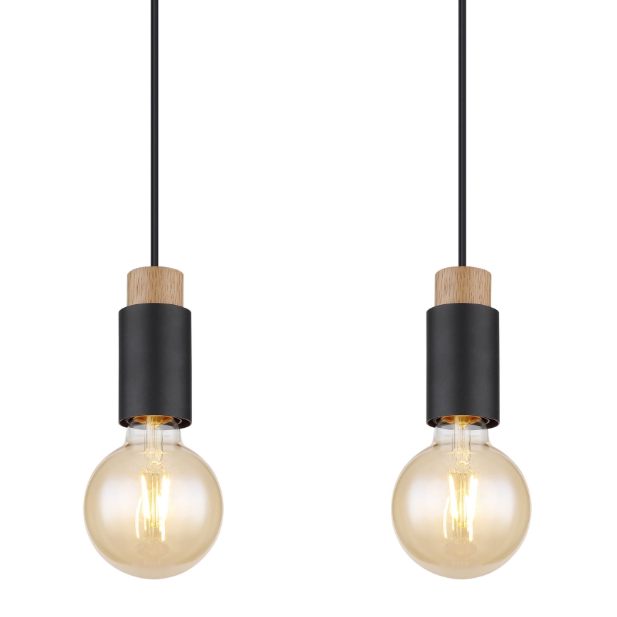 Globo - Ljuskrona med textilsladd 4xE27/40W/230V