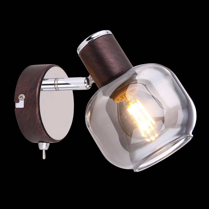 Globo 54303-1 - Väggspotlight PALLO 1xE14/40W/230V