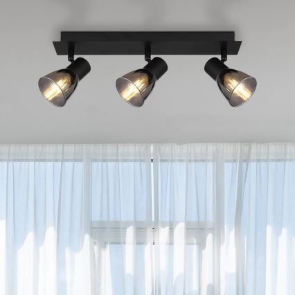 Globo - Spotlampa 3xE14/40W/230V svart