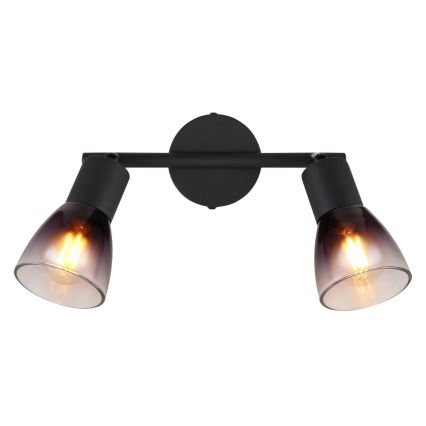 Globo - Spotlight 2xE14/25W/230V svart