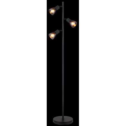 Globo - Golvlampa 3xE14/25W/230V svart