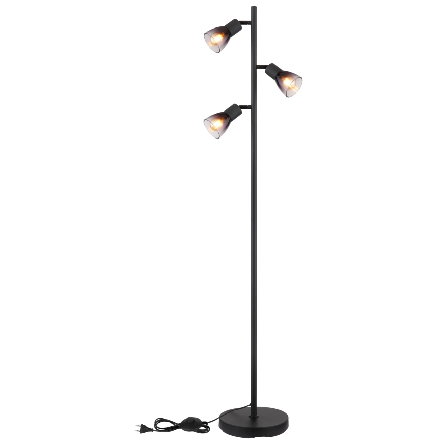 Globo - Golvlampa 3xE14/25W/230V svart