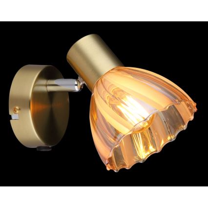 Globo - Väggspotlight 1xE14/40W/230V guld