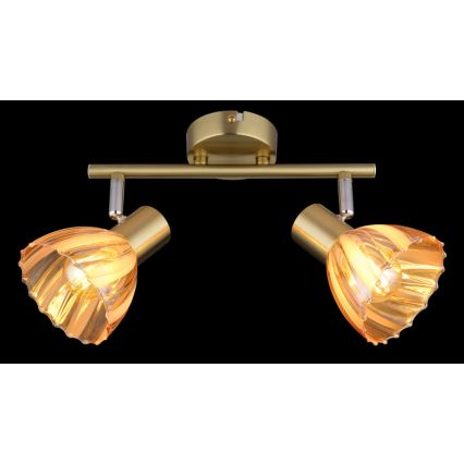 Globo - Spotlight 2xE14/40W/230V guld