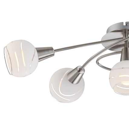 Globo 54341-5 - LED Takbelysning ELLIOTT 5xE14/4W/230V