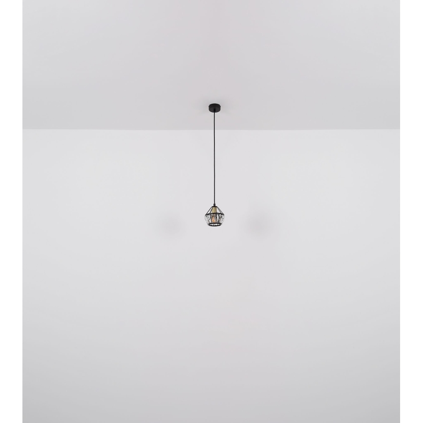 Globo - Ljuskrona med textilsladd 1xE14/40W/230V