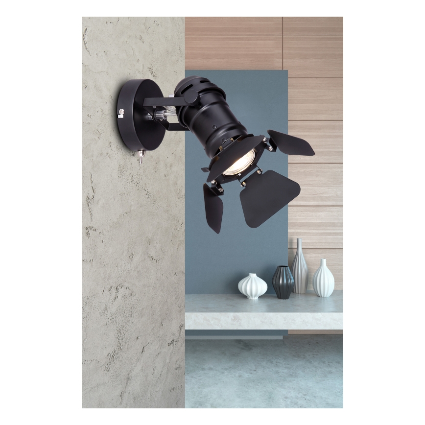 Globo - Väggmonterad spotlampa 1xGU10/50W/230V