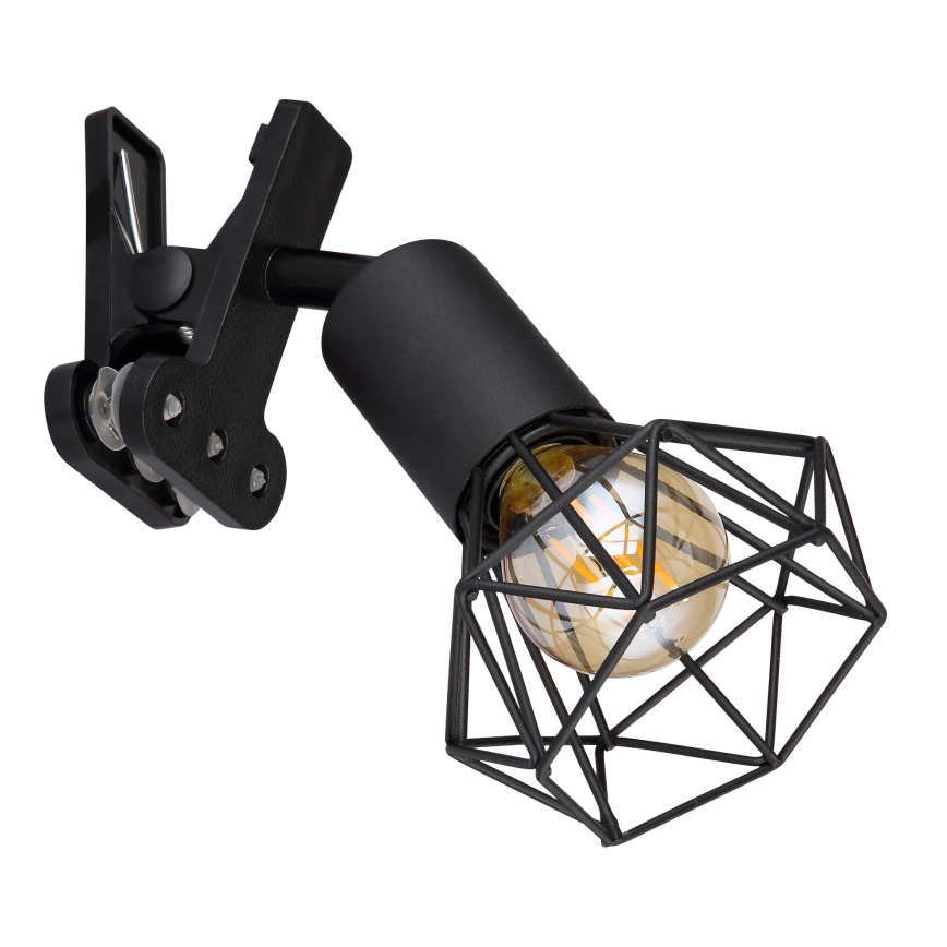 Globo - Vägglampa med klämma 1xE14/40W/230V svart