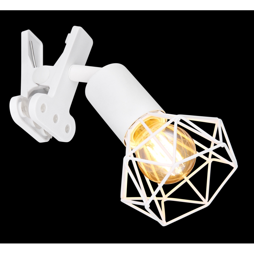 Globo - Vägglampa med klämma 1xE14/40W/230V vit