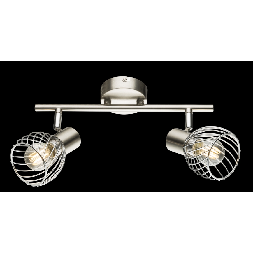 Globo - Spotlampa 2xE14/40W/230V matt krom