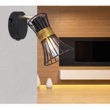 Globo 54814-1 - Väggspotlight PURRA 1xE14/40W/230V