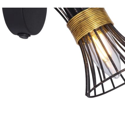 Globo 54814-1 - Väggspotlight PURRA 1xE14/40W/230V