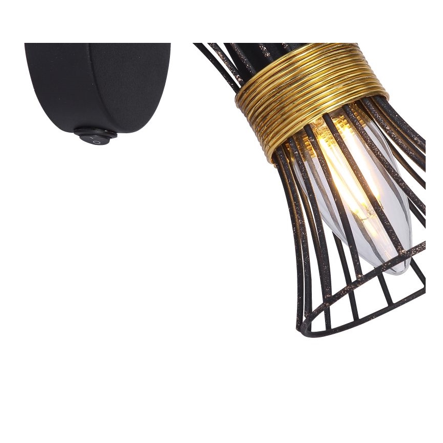 Globo 54814-1 - Väggspotlight PURRA 1xE14/40W/230V