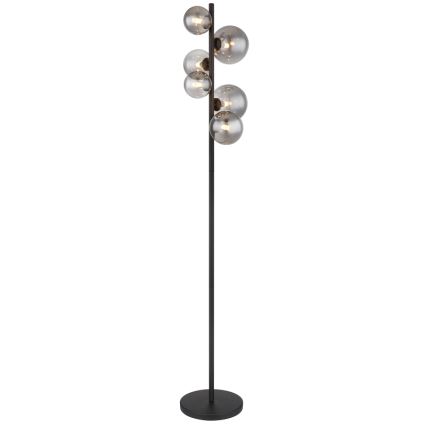 Globo - LED golvlampa 6xG9/3,5W/230V rökig/svart