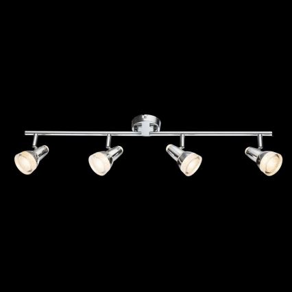 Globo - LED spotlight 4xLED/4W/230V skinande krom