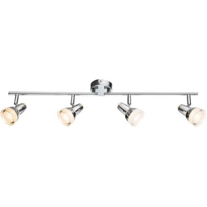 Globo - LED spotlight 4xLED/4W/230V skinande krom
