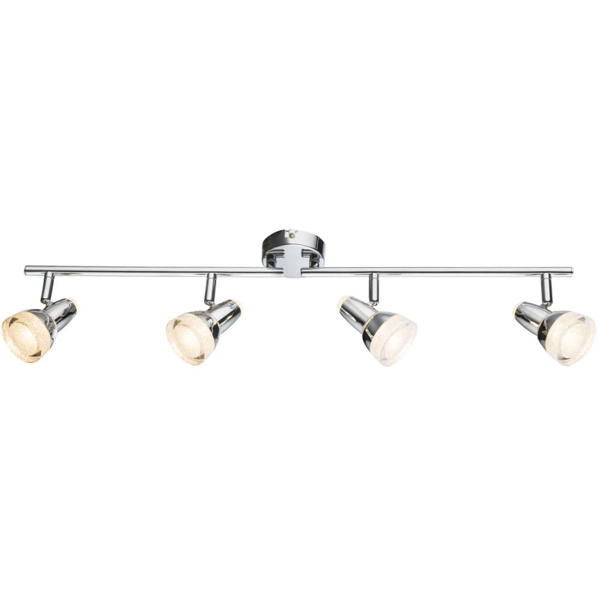 Globo - LED spotlight 4xLED/4W/230V skinande krom