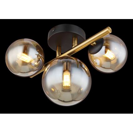 Globo - LED ytmonterad ljuskrona RIHA 3xG9/3,5W/230V mässing