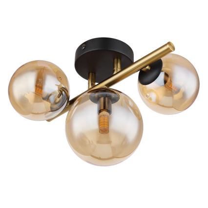Globo - LED ytmonterad ljuskrona RIHA 3xG9/3,5W/230V mässing