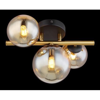 Globo - LED ytmonterad ljuskrona RIHA 3xG9/3,5W/230V mässing