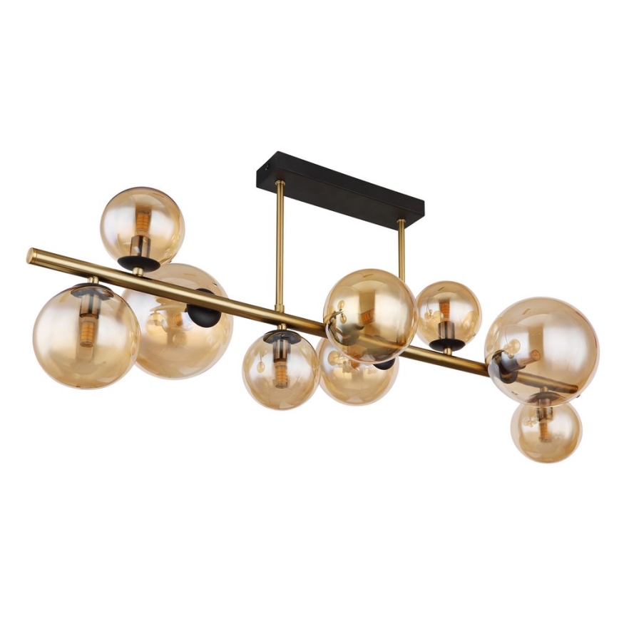 Globo - LED pendelljuskrona 9xG9/3W/230V mässing