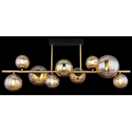 Globo - LED pendelljuskrona 9xG9/3W/230V mässing